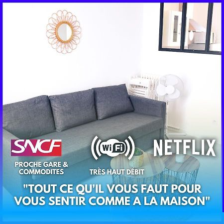 Netflix I Molotov I Lit 160X200 I Proche Gare Et Centre Ville I 39M2 I Wifi Toulon Buitenkant foto